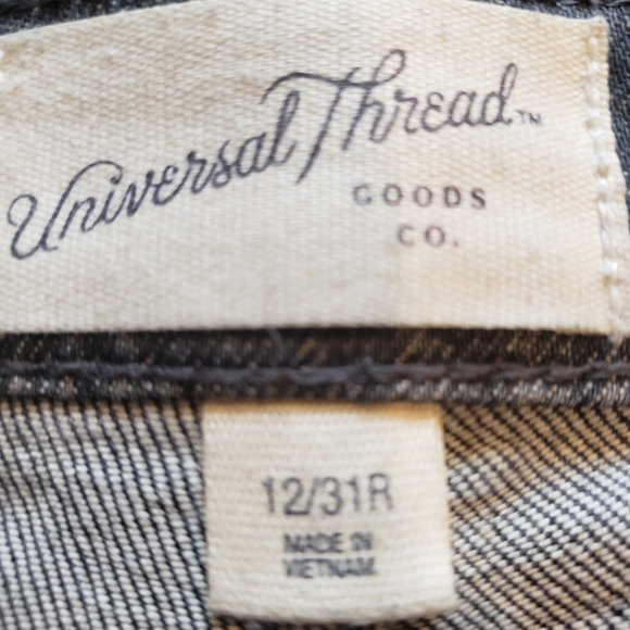 Universal Thread Ripped Grey Mom Jeans Size 12 - Picture 3 of 4